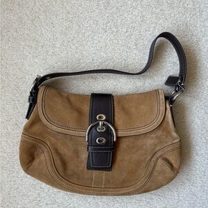 Coach vintage brown suede soho bag